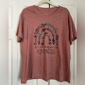 Choose Kindness Graphic Tee - Pink